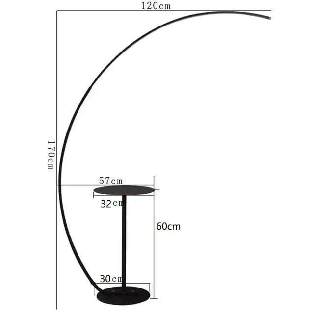 Modern LED Floor Lamp Art Model Tenant Living Room Home Decoration Creative Curved Minimalist INS Fishing Lamps