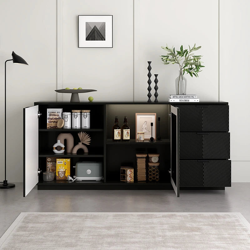 Living Room Cabinets Luxury Storage Display Cabinet Drawer Vitrinas De Cristal Y Madera Para Salon Living Room Furniture
